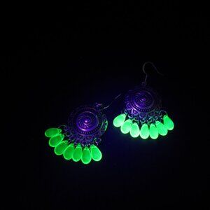 UG drop bead dangle earrings